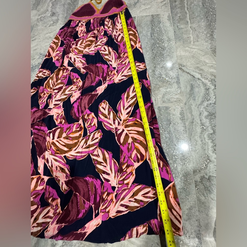 Y2K Mossimo Supply Co. Tropical Maxi Dress -Crochet - Picture 5 of 5